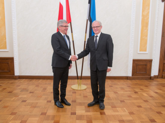 VPP_7505Riigikogu esimees Eiki Nestor kohtus Poola parlamendi ülemkoja (Senat) esimehe Stanisław Karczewskiga